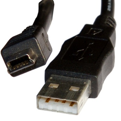 USB kábel "B" dugó -- 5pin mini dugó