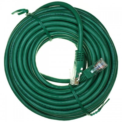 UTP kábel 5e, dugó-dugó 10m zöld