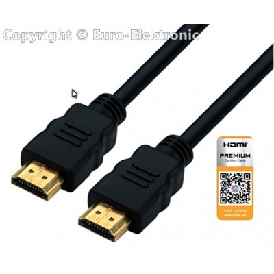 HDMI "A" prémium minőségű Hi-Speed Ethernet kábel 3m (COM)
